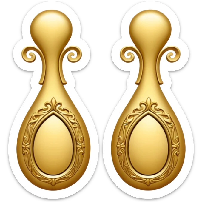 A pair of parentheses in gold or some other cool yet over the top word-art kind of writing sticker