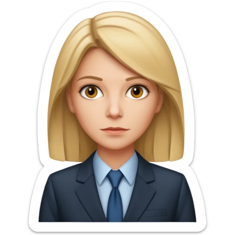A CIA officer, looking like Carrie Mathison from the "Homeland" TV series. sticker