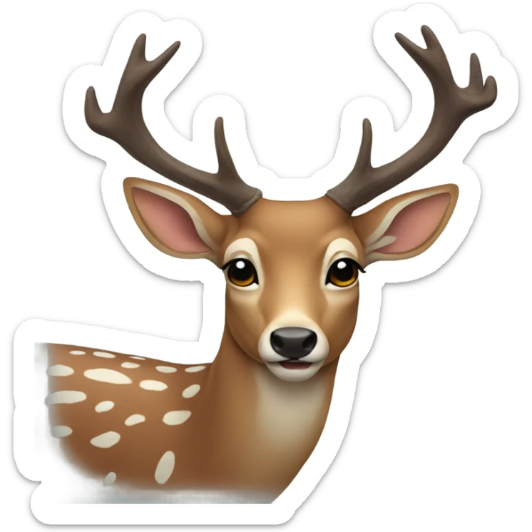 Deer sticker