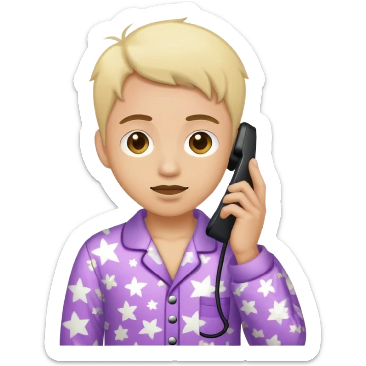 You promised to go to bed earlier, but you 're on the phone. sticker