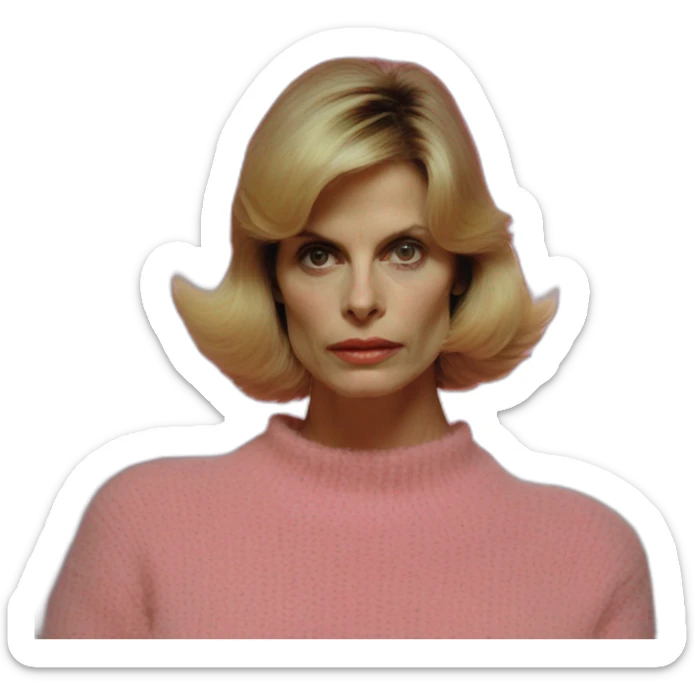 paris texas pink angora sweater dress Nastassja Kinski costume sticker