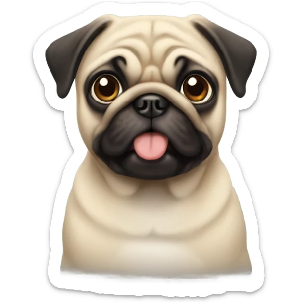 Pug sticker