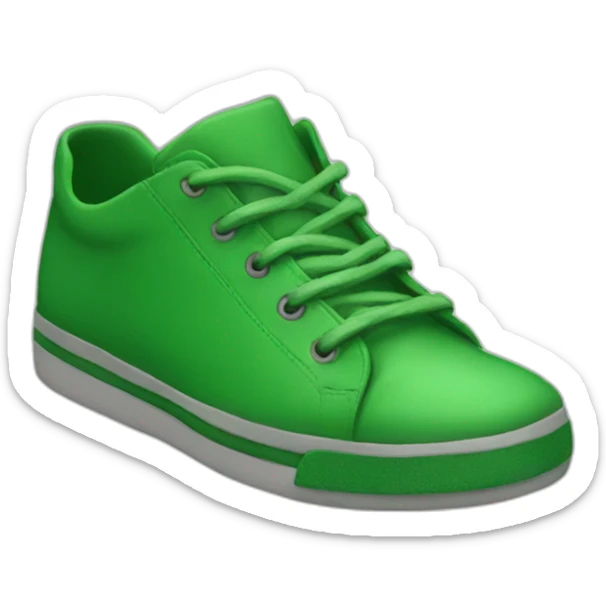 green shoes sticker