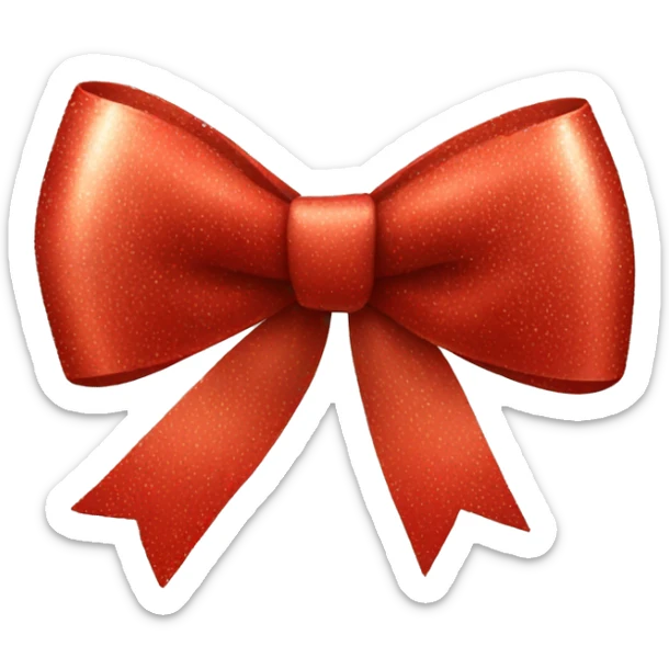 christmas bow sticker
