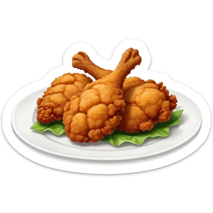 Fried chicken  sticker
