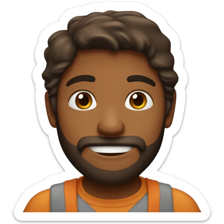 Corazón marrón  sticker