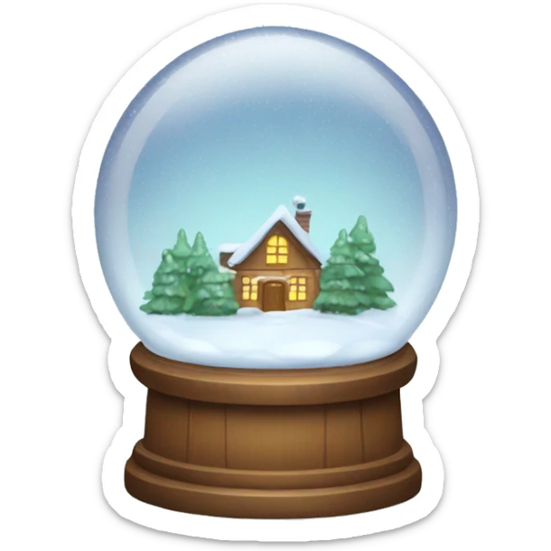 snow globe sticker