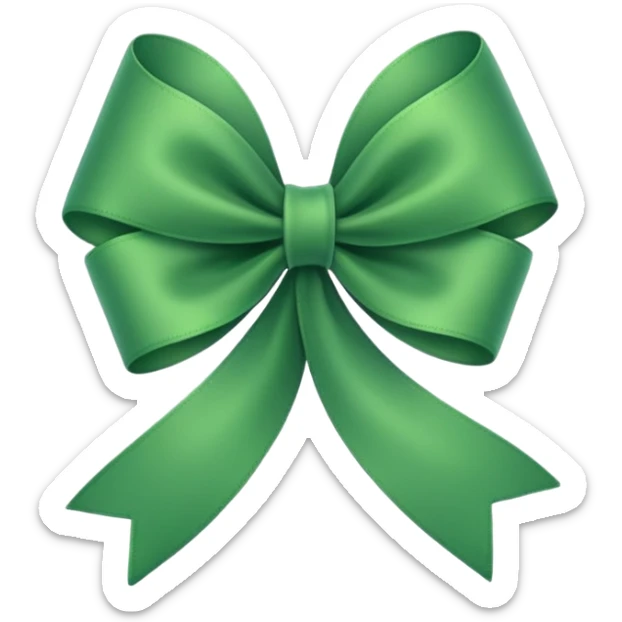 Give me green ribboncreat green ribbon emoji emoji sticker
