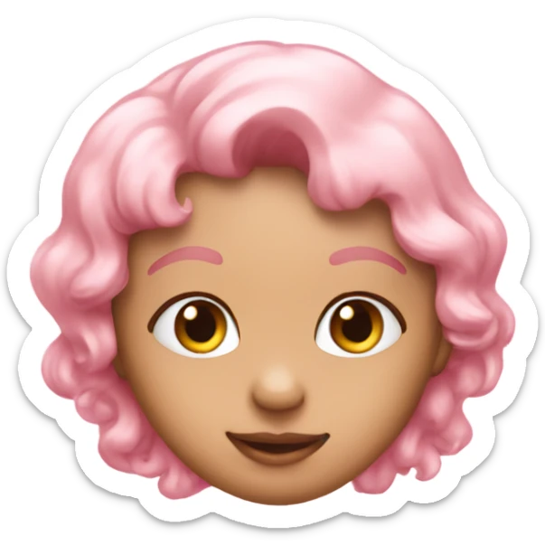 Baby pink heart sticker