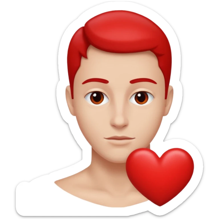 Je souhaite un cœur et à l’intérieur de ce cœur Julien Marie ( le rappeur français) sticker