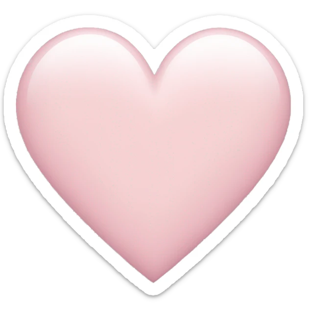 Light pink heart sticker