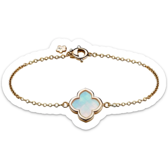 Van Cleef Vintage Alhambra bracelet in Mother of pearl sticker