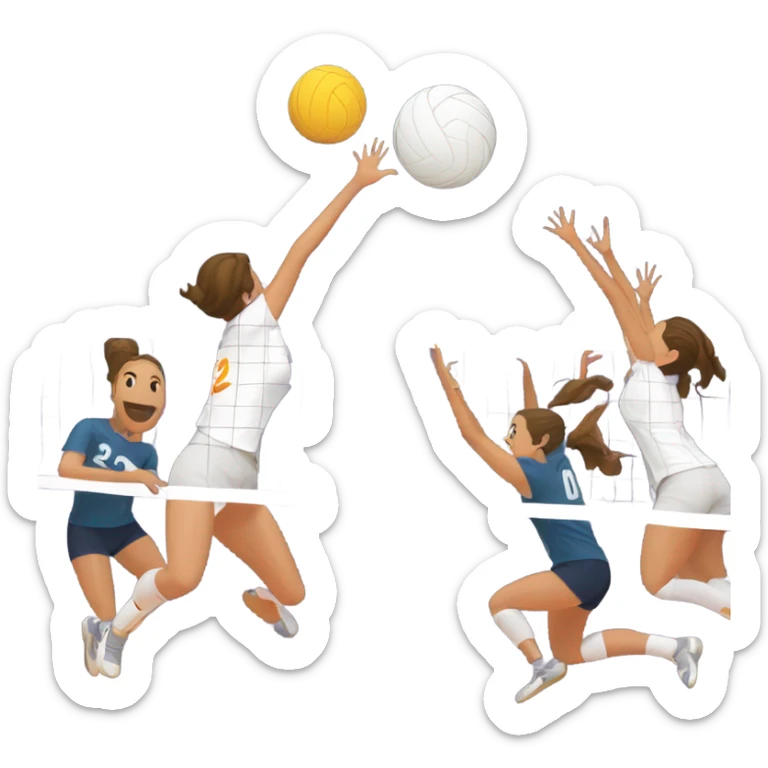 Volleyball sticker