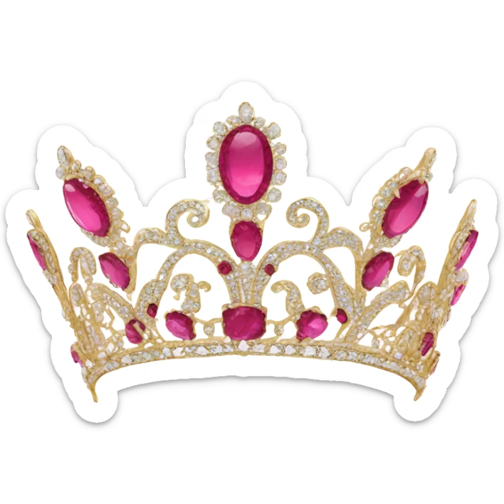 coquette tiara  sticker