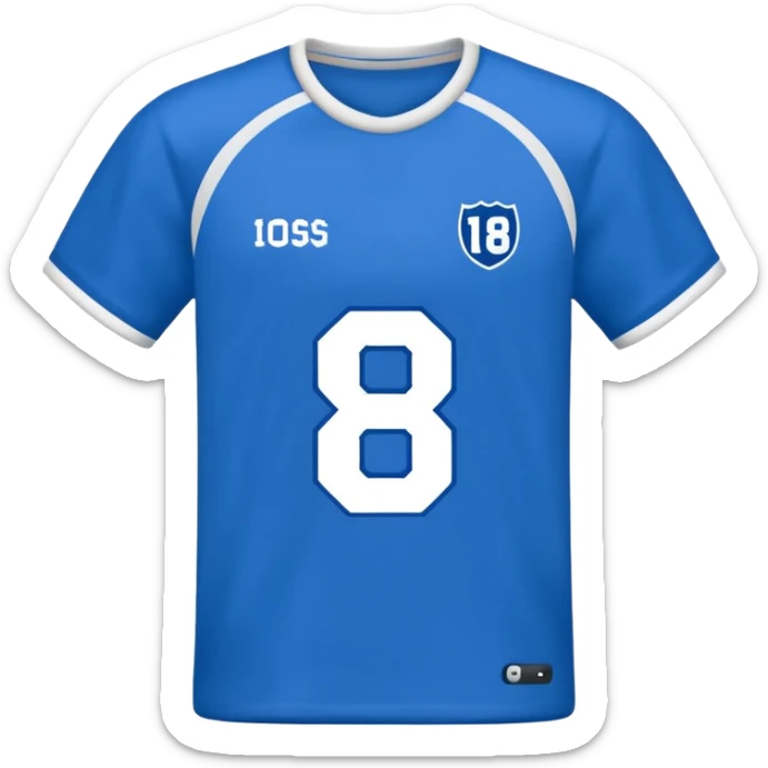 Football T-shirt saying Danyaal on the back with number 18 sticker