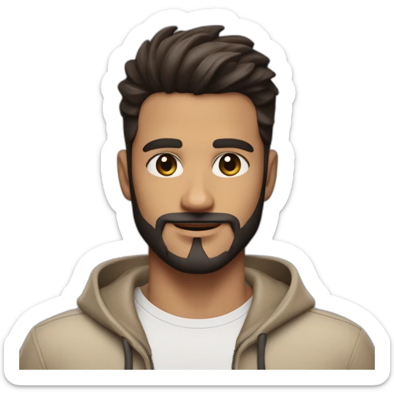 brunette-guy-with-taper-fade,-tiktok-face-straight-in-front-and-top-of-hair-and-dark-beard-and-brown-eyes-and-big-nose- sticker