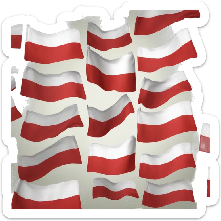 austrian flag emoji but with a coat of arms to the right side of the flag sticker