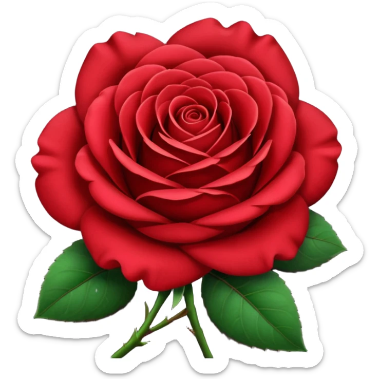 It doesnt look real. What about more like the firt rose style and with darker center?
 sticker
