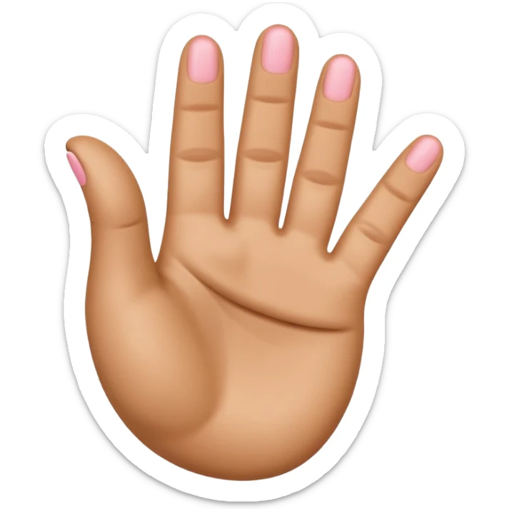 A 3D emoji in iOS emoji aesthetic style of a hand making the “shaka” gesture, with thumb and pinky extended outward and other fingers folded in, cheerful expression, clean white background, glossy Apple-style design
 sticker