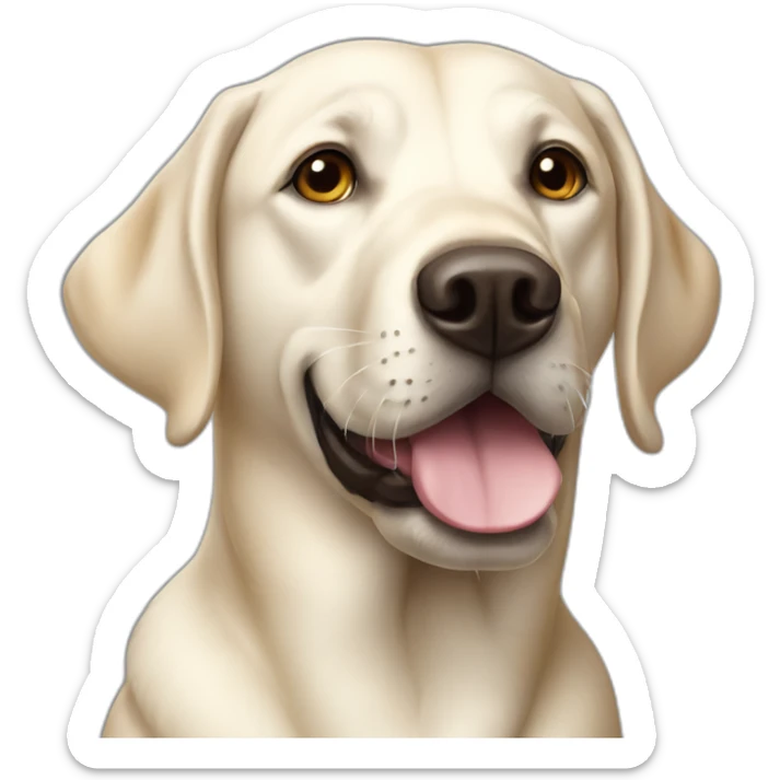 Labrador blanc  sticker