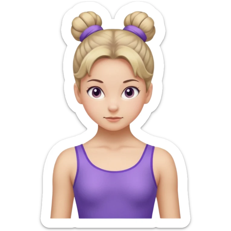 Blue Suit – CalmPurple Suit – Confident
 Girl in violet leotard, subtle smirk, focused gaze, bun tightly tied.

















































 sticker