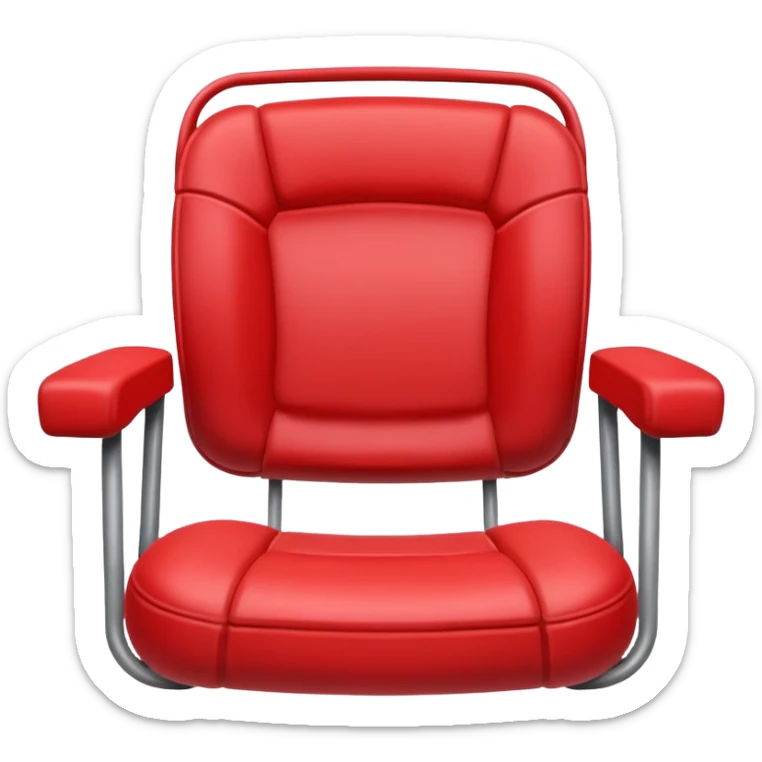 Generate an Airbnb category syle icon of a broken football seat sticker