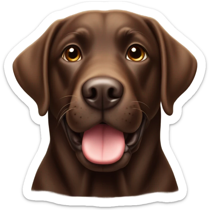 Chocolate lab sticker