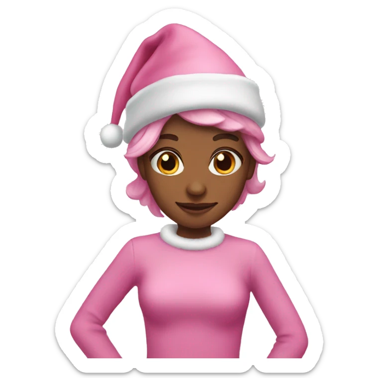 pink christmas  sticker
