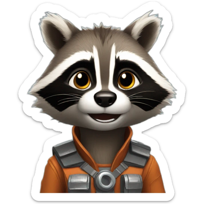 rocket racoon sticker