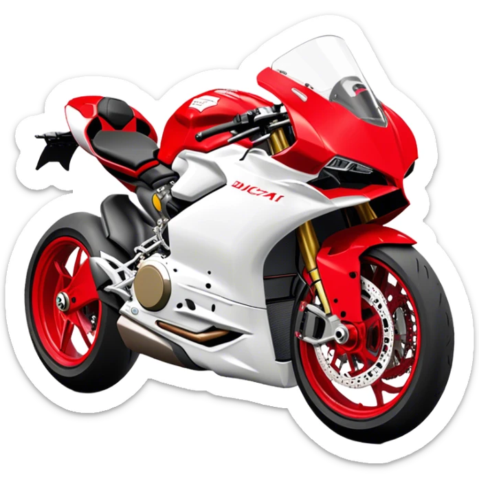 Ducati Panigale (Sportbike) - Ducati Panigale V4 (Model Year: 2022) (Iconic colour: Red) sticker