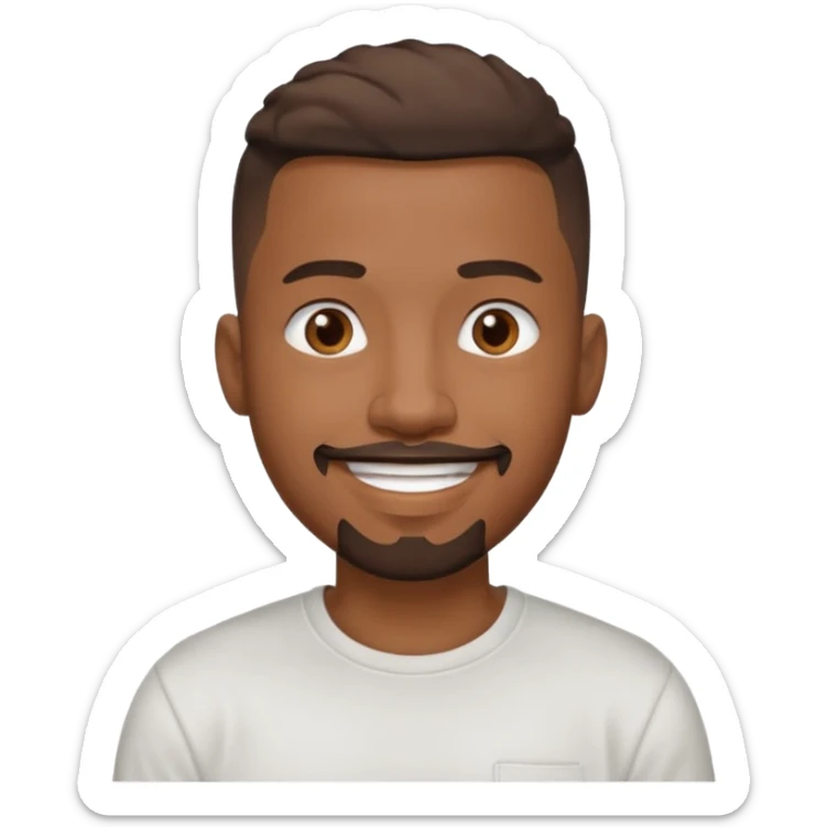 Turn the Photo of the big black dude on the end of the bed into an emoji sticker