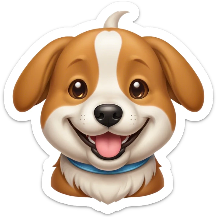 dog happy sticker