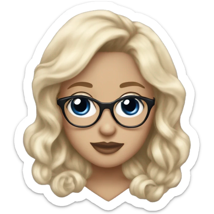 Diamond-heart with the Toronto Maple Leafs logo in the center of the heart. Mae it a girl. With blonde har and bangs and glasses. Maple Leaf in the eye and no glases sticker