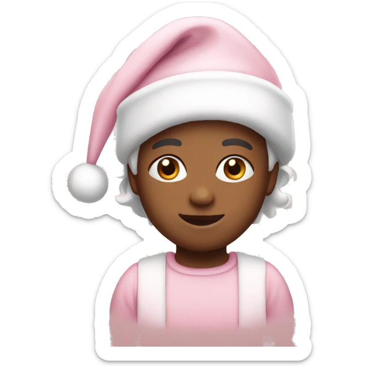 Light pink Christmas sticker