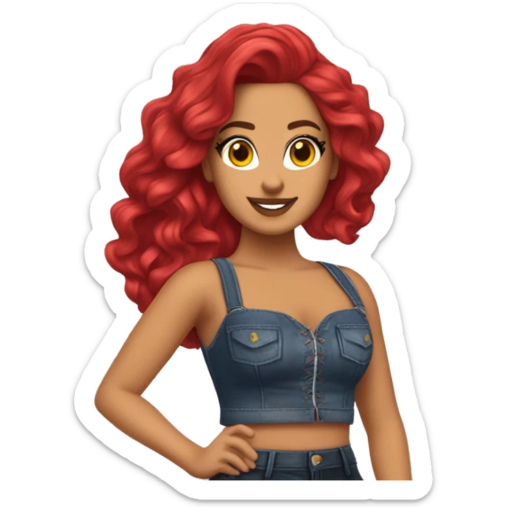 Carolina Giraldo Navarro, known professionally as Karol G, is a Colombian singer. Red Hair sticker