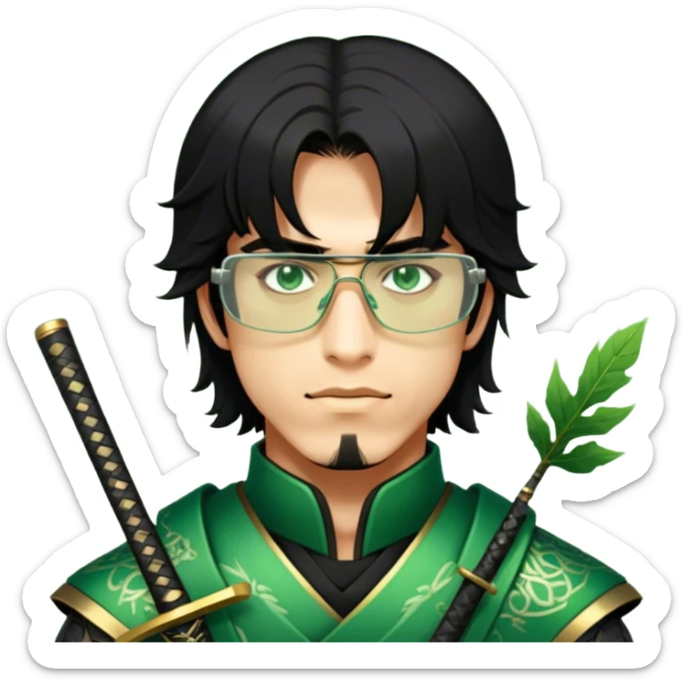 Emerald Samurai sticker