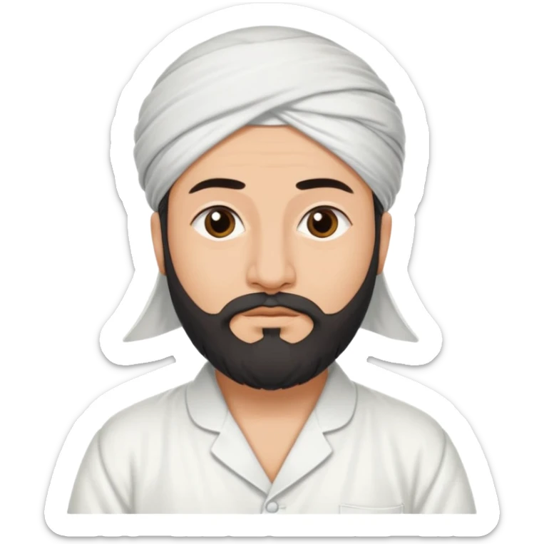 White color ki dhani white colour ki company pajama wale Maulana Hafiz ji sticker