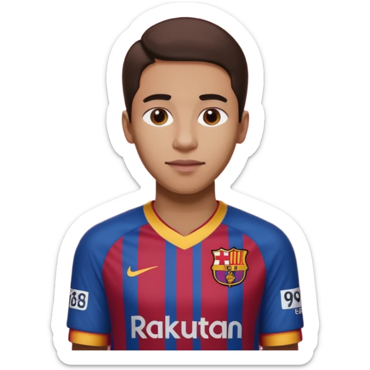 buat costum barcelona nama punggung regina dan nomor punggung 19 sticker