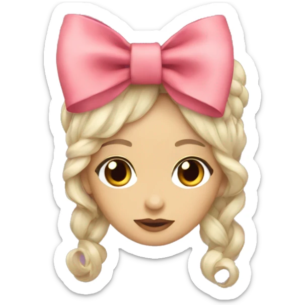 Coquette bow sticker