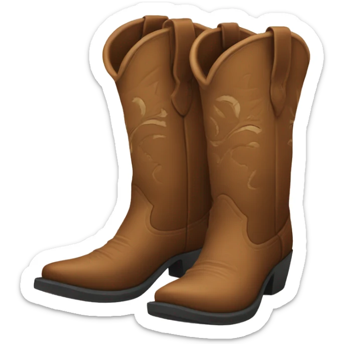 Cowgirl boots sticker