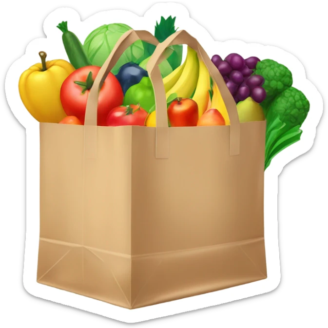 shopping bag sticker