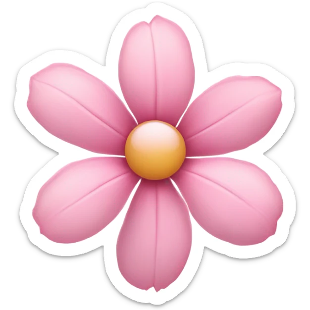 pink flower sticker