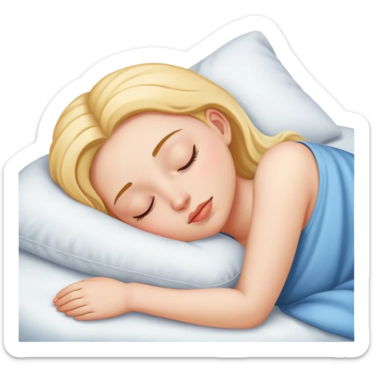 Girl sleeping  sticker