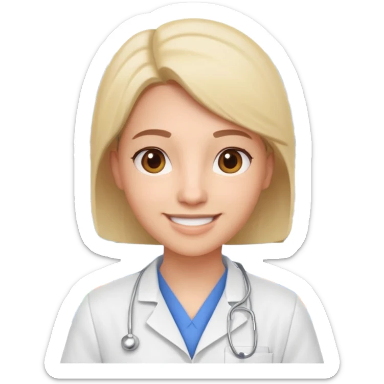 pharmacist portrait, head and shoulders only, wearing a pharmacy apron, casual outfit, friendly smile, retail pharmacy vibe, 3D cartoon, mobile game icon style, clean background, no text, no watermark sticker