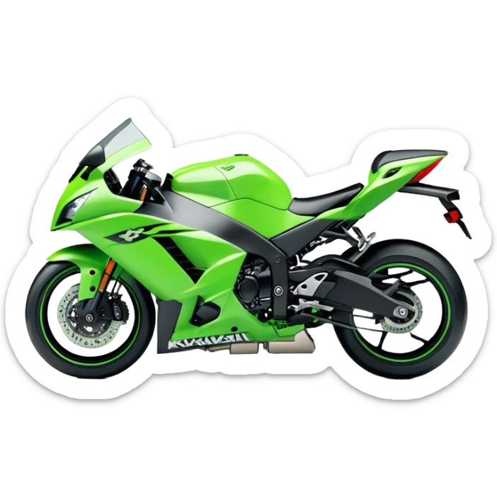 Kawasaki Ninja (Sportbike) - Kawasaki Ninja ZX-10R (Model Year: 2022) (Iconic colour: Green) sticker