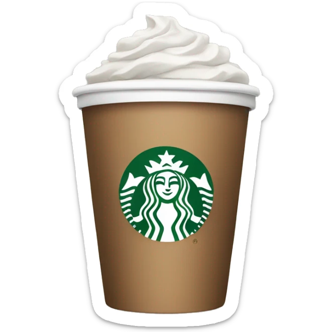 Starbucks cup sticker