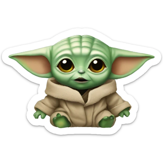 baby yoda sticker
