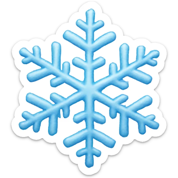 Snowflake sticker