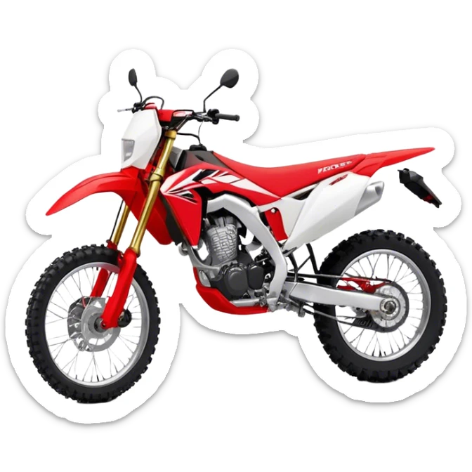 Honda CRF (Dirtbike) - Honda CRF250R (Model Year: 2022) (Iconic colour: Red) sticker
