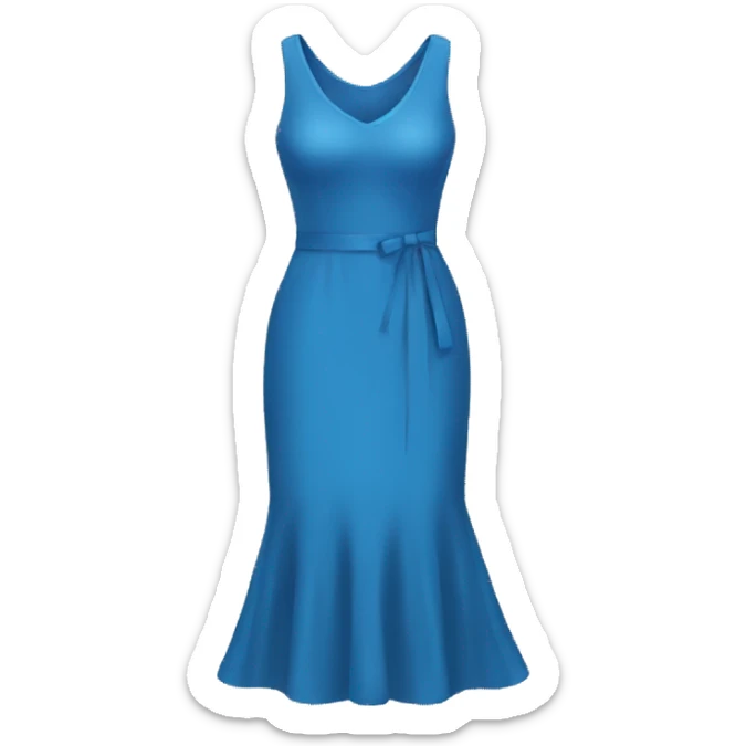 The blue dress sticker